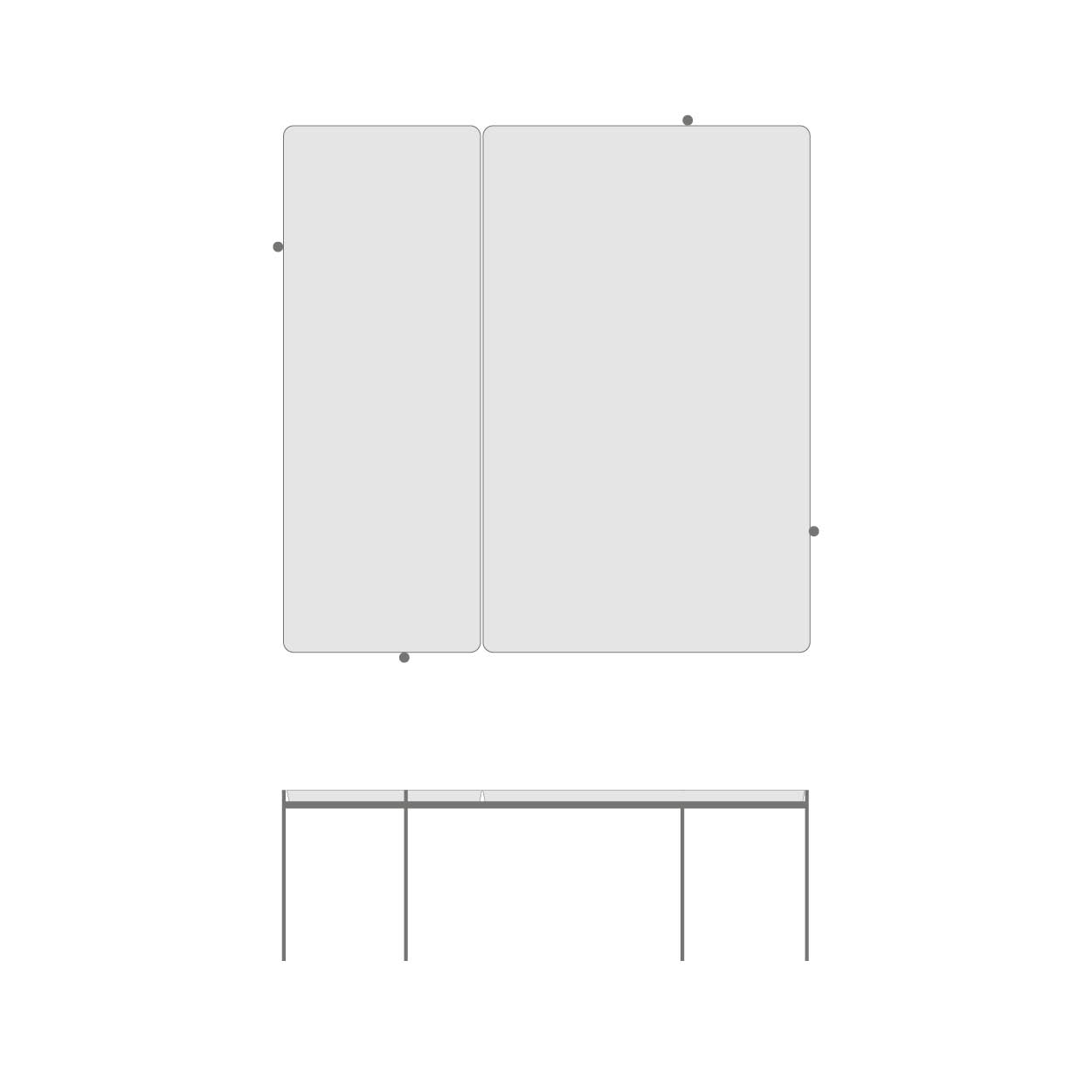 COFFEETABLE SQUARE SINGLE 100x100